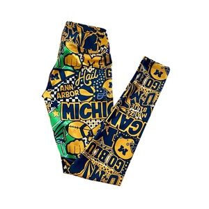 University of Michigan “Hail” Tailgate Leggings by Corey Paige – XS